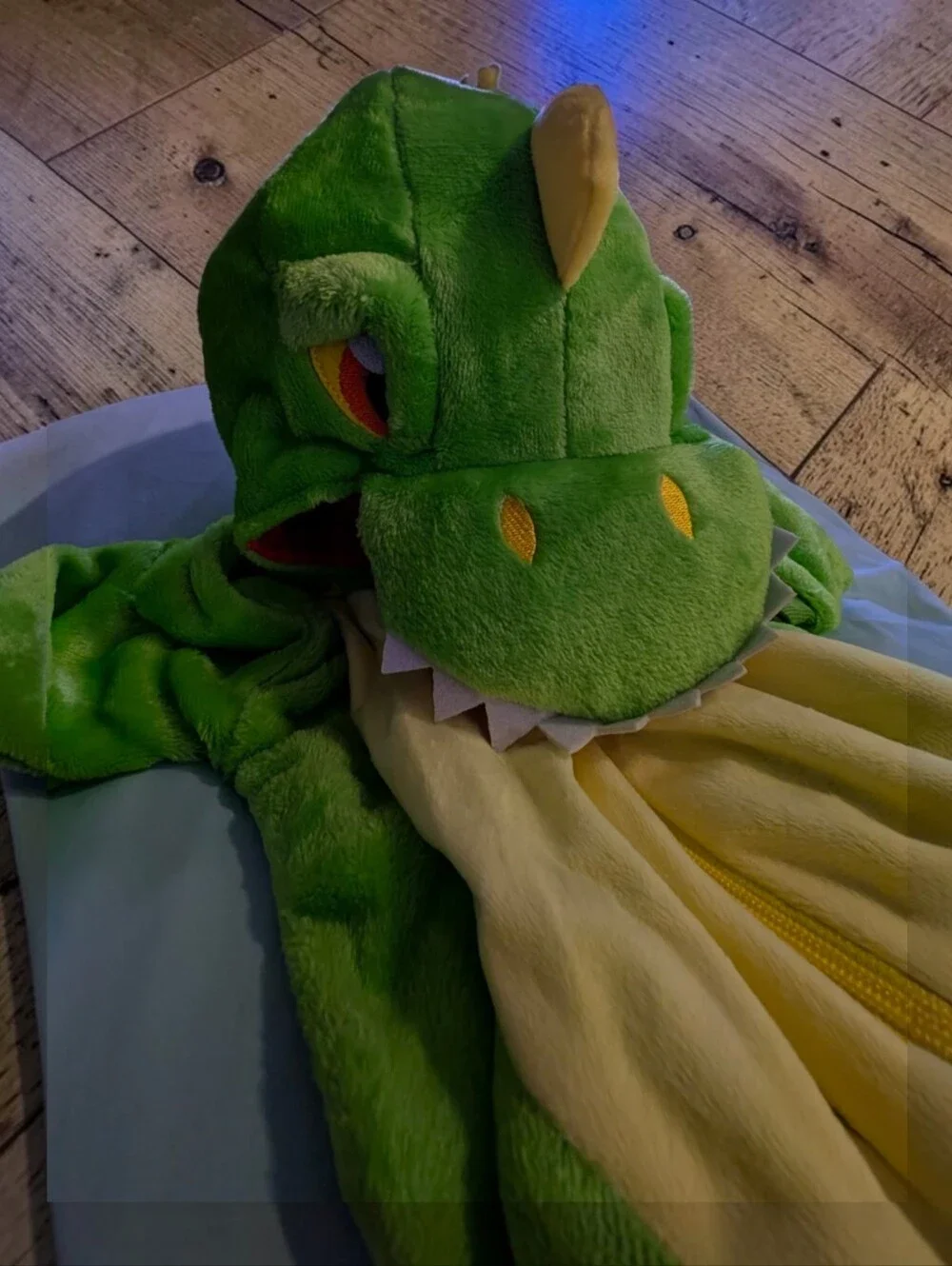 Unisex Baby Dragon Green Onesie Zipper Pajama, New